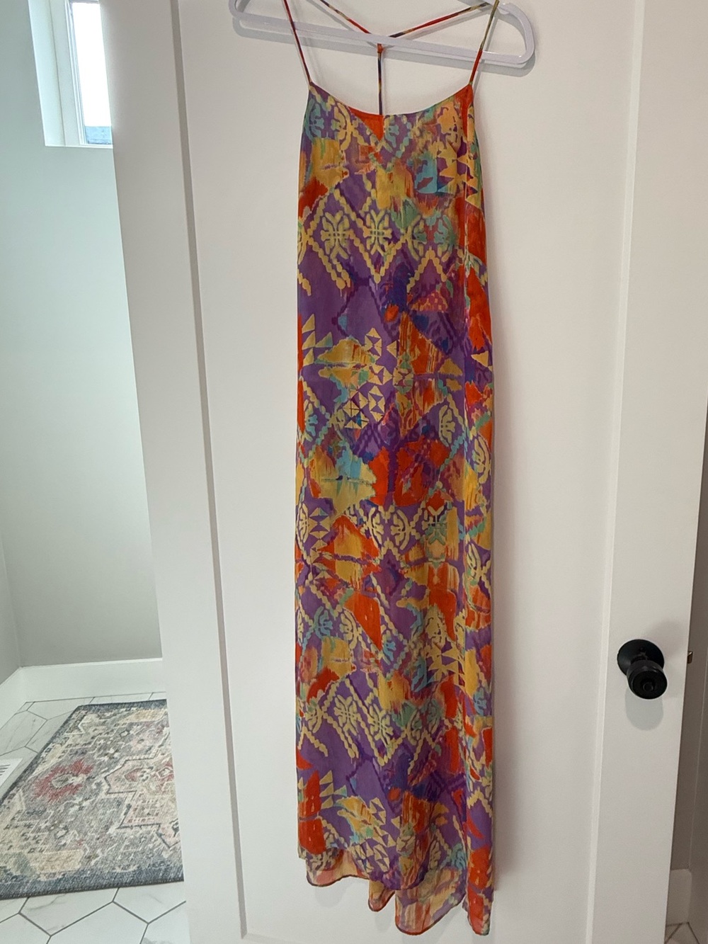 Show Me Your MuMu Multicolor Maxi Dress - Purple, Orange, Yellow, Teal